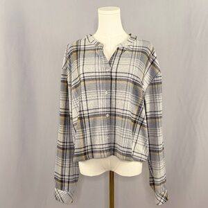Thread & Supply Plaid Button-Down Shirt  Perfectly Effortless Cozy Cabin Core